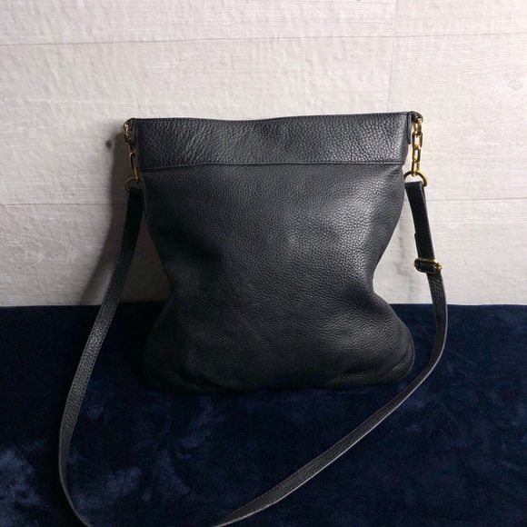 Tory Burch Black Pebbled Leather Crossbody Bag - Picture 3 of 6